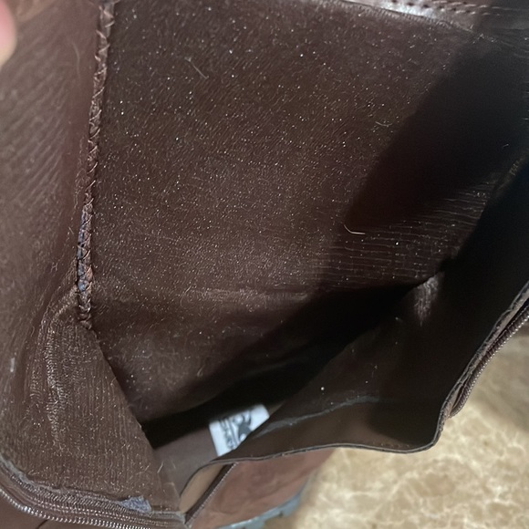 Brown faux suede boots with faux buckles by Shiekh shoes - Picture 12 of 13